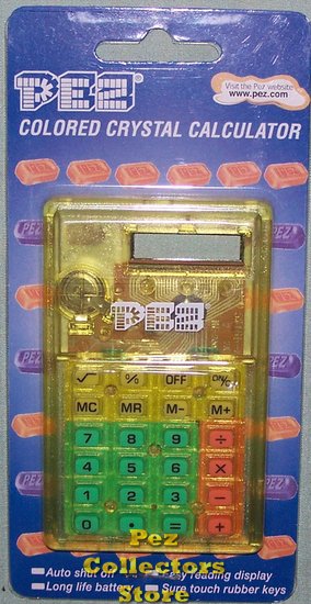 (image for) Yellow Crystal PEZ Calculator