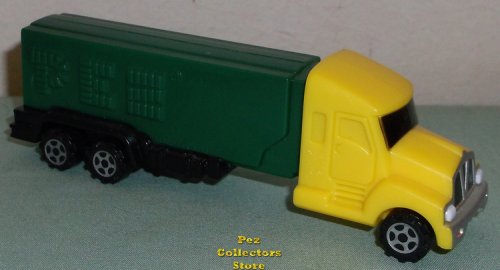 (image for) Yellow Cab V Grill on Green trailer Rigs Truck Pez Loose