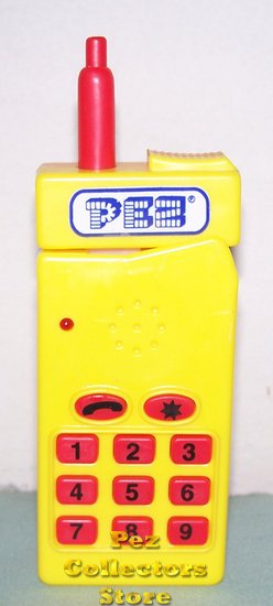 (image for) Yellow and Orange European Electronic Pez Telephone Loose