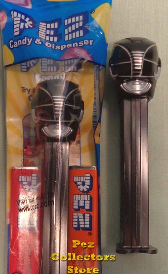 (image for) Zack Black Ranger Mighty Morphin Power Rangers Pez MIB - Click Image to Close