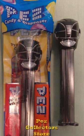 (image for) Zack Black Ranger Mighty Morphin Power Rangers Pez MIB