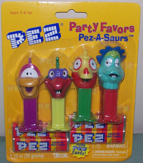 Pez Party Favor Pez-A-Saur set of 4 MOC - $15.00