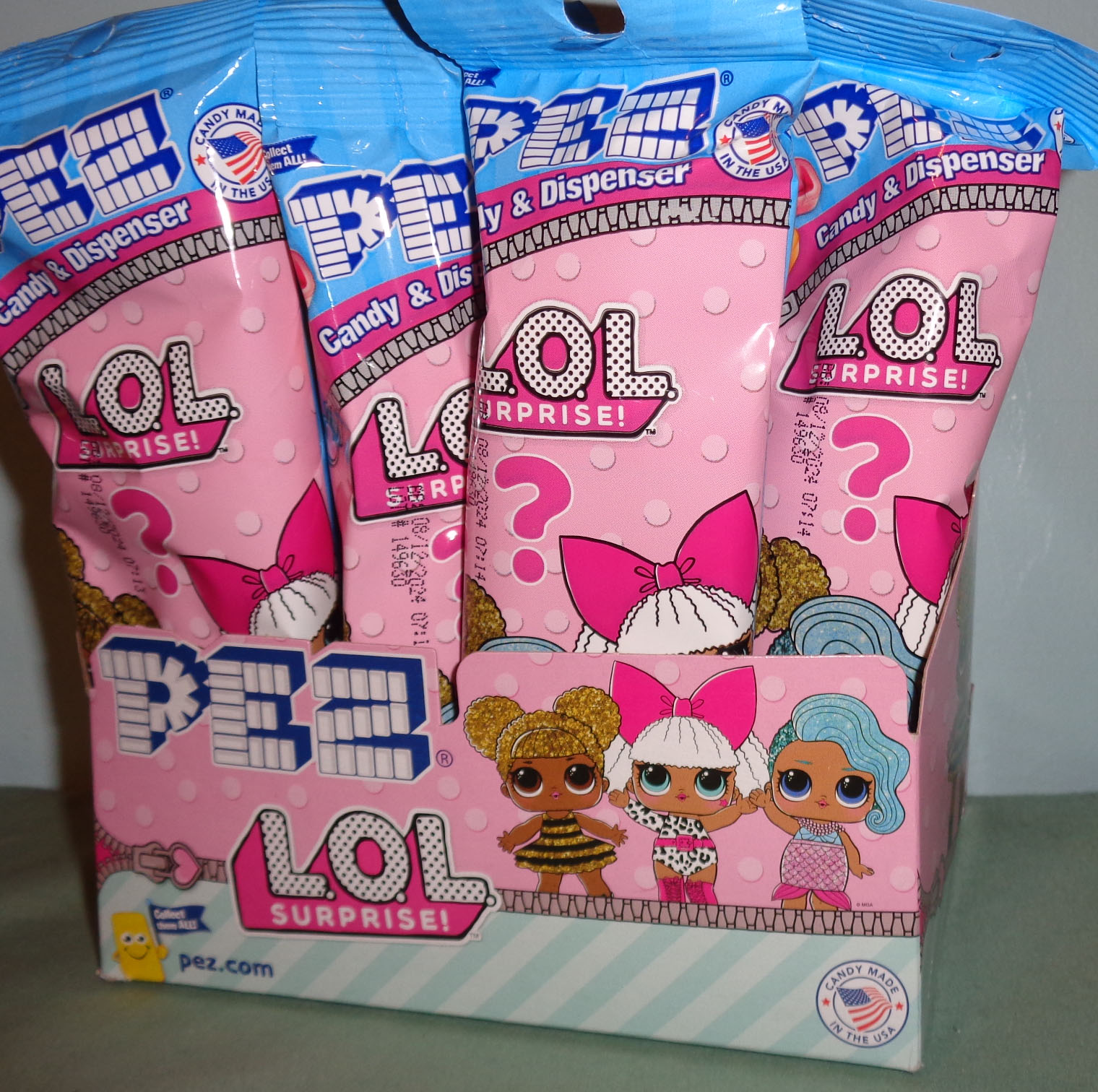 (image for) 12 count box LOL Surprise Mystery Dolls Pez Pink Polybag - Click Image to Close