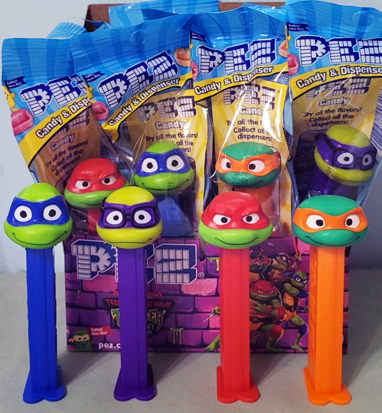 Set De 4 Distributeurs PEZ Tortues Ninja – Nickelodeon 2012 – Lot Occasion