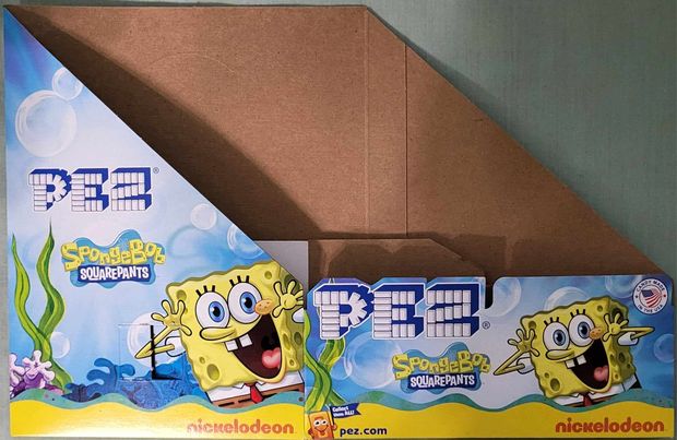 2024 SpongeBob Pez Counter Display 12 count Box - $2.00 : Pez
