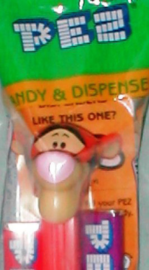 PEZ Tigger from Winnie the Pooh MIP Card 