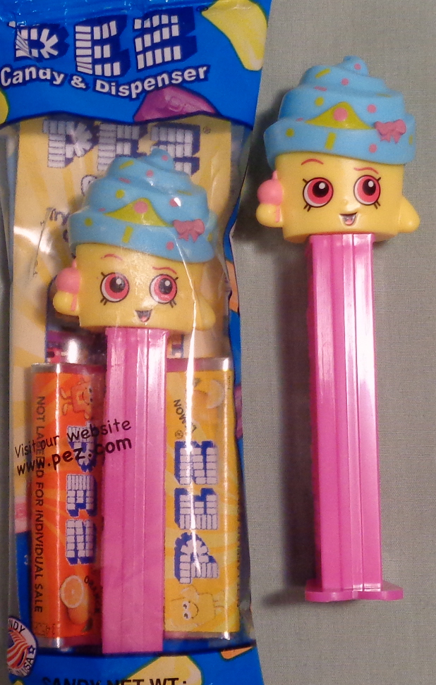 NEW ADDITION CUPCAKE QUEEN PEZ FROM SHOPKINS SET MINT IN BAG