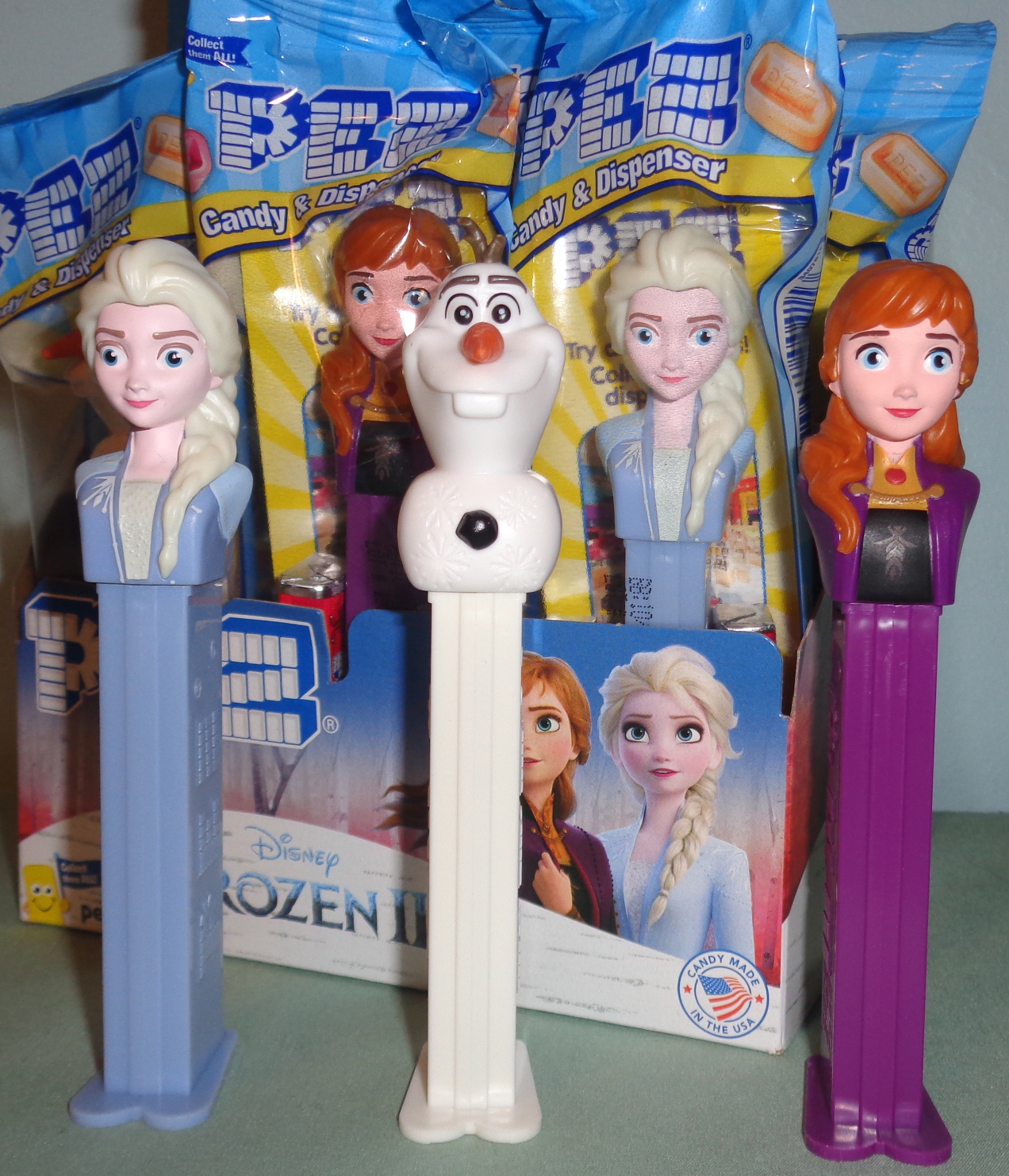 Disney Frozen 2 Movie Pez Candy Dispenser  Collectable Set of 4 Limited Edition 
