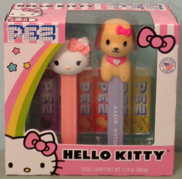 アメリカ直輸入　ピープス　PEZ ペッツ Hello Kitty Puppy PEZ Dispenser & Candy - Hello Kitty - PEZ