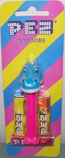 Kooky Zoo Hippo Pez mint on European Striped Card - $8.00 : Pez