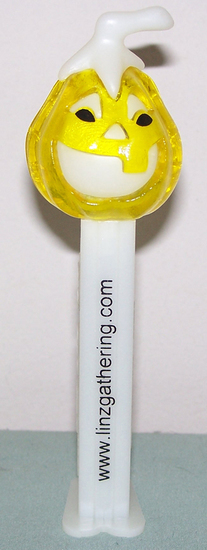 2008 Linz Convention Yellow Crystal Pumpkin Pez only 200 Made - $75.00