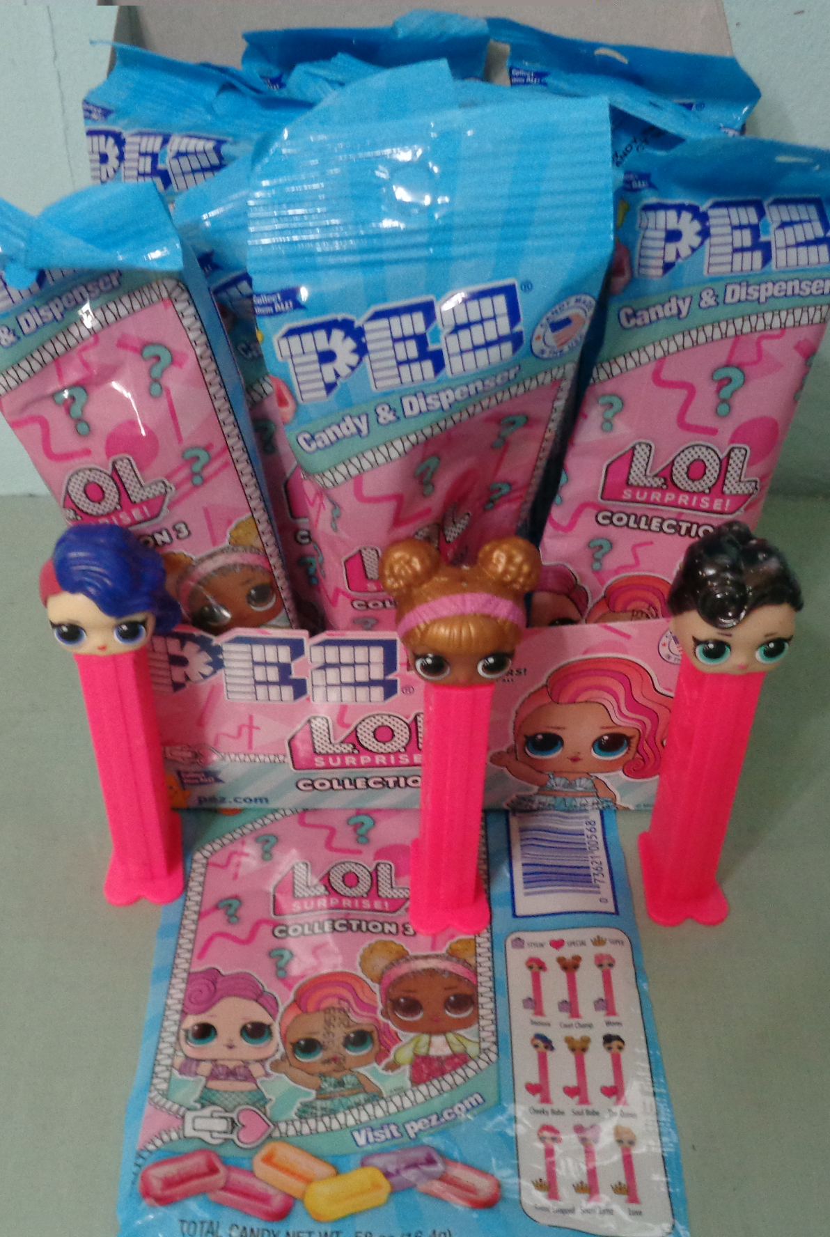 Surprise Doll Themed Pez Candy & Dispenser ~BEST BY 12/2024 Details about   Pez x L.O.L 
