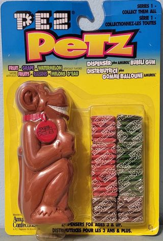 Prototype Package PEZ Petz Grinz Monkey Series 1 with No Name MOC