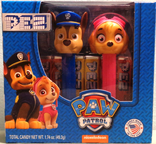(image for) Paw Patrol Pez Twin Pack with Chase and Skye - Click Image to Close