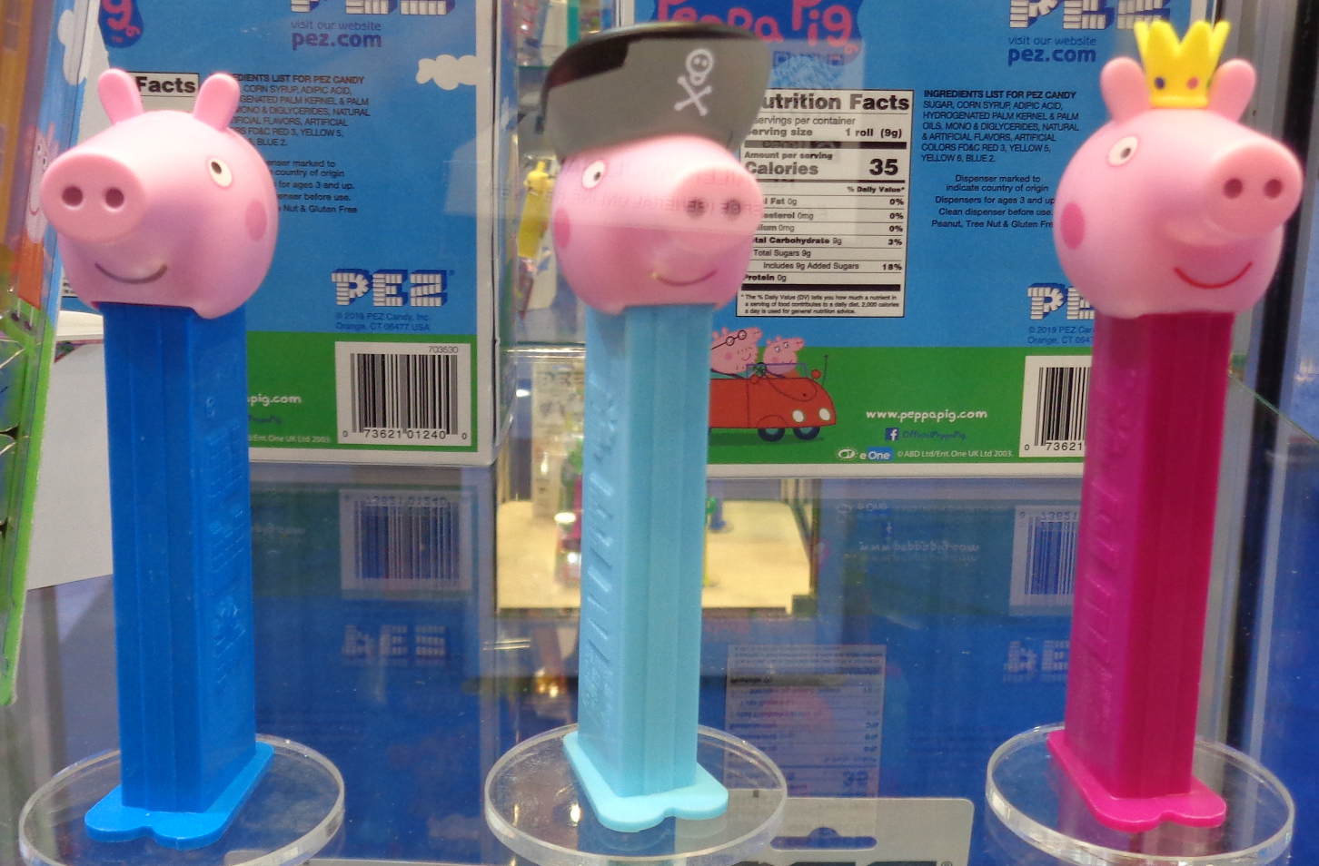 Peppa and George PEZ New release out of Europe Cute little piggies PEZ 