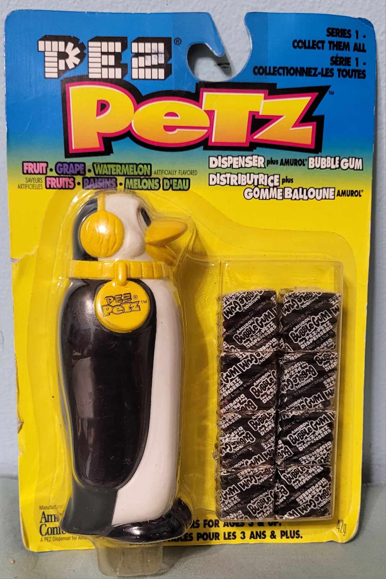 Prototype Package PEZ Petz Butler Penguin Series 1 No Name MOC 8.00