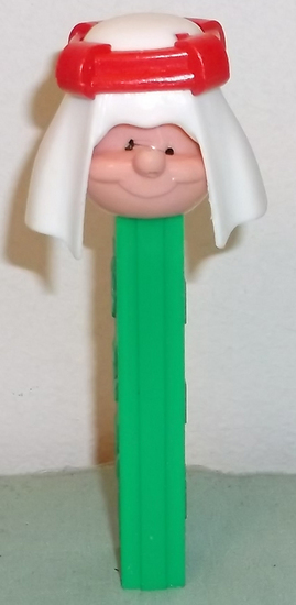 (image for) Red Band Sheik WHITE Soft Burnoose Pez Pal Vintage 3.4 Green NF Pez - Click Image to Close