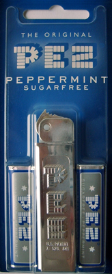 on Graphic Card Regular PEZ " SILVER GLOW " 