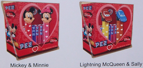 Mickey and Minnie, Lightning and Sally Couples Pez