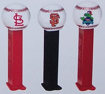 St. Louis Cardinals, San Francisco Giants and Phil Phanatics MLB Pez