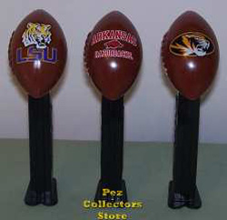 LSU Tigers, Arkansas Razorbacks and Mizzou Tigers Footballs