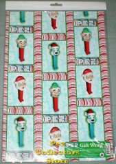 Pez Christmas Gift Wrap Paper