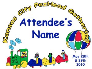 2010 KC PezHead Gathering Name Tag - Economy Registration