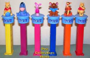 Winnie the Pooh Click 'n Play Pez set of 6