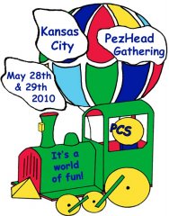 2010 KC PezHead Gathering Registration Pin