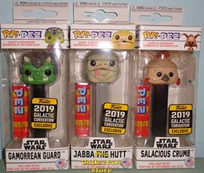 2019 Galactic Convention Exclusive Star Wars POP PEZ set