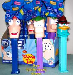 Phineas and Ferb with Perry Pez