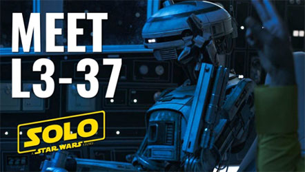 L3-37 Droid from Han Solo Movie