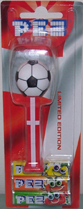 Danish Soccer Ball Pez Mint on Card