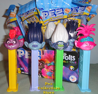 World Tour Trolls Pez Assortment