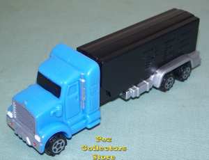 European Power Truck Blue Cab with Smoke Stack