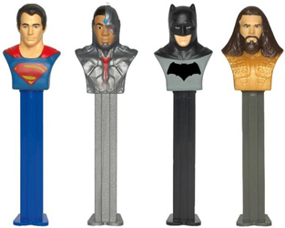 Justice League with Cyborg and Aquaman Pez Loose