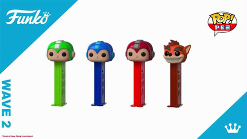 Funko Megaman and Crash Bandicoot POP!+PEZ