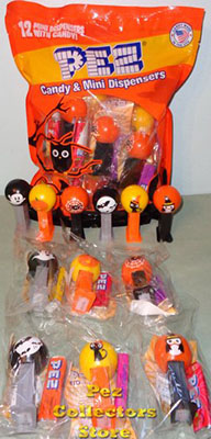 12 count Halloween Mini Pez Party Favor Bag