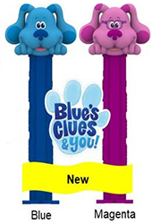 Blue's Clues Blue and Magenta Pez 