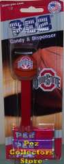 Ohio State University Basketball Pez on Card