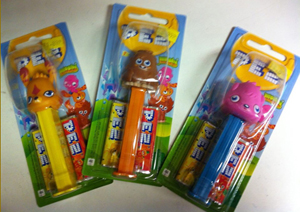 Moshi Monsters Pez on Card