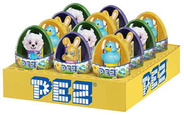 Mini Pez in Easter Eggs