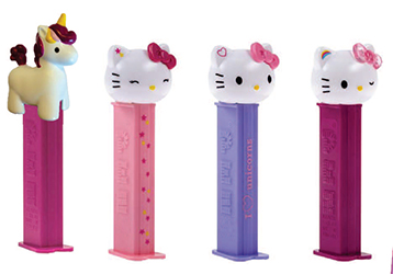 2018 European Hello Kitty Unicorn Pez set