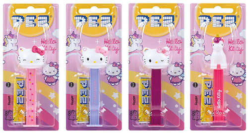 2018 European Hello Kitty Pez on Short Cards