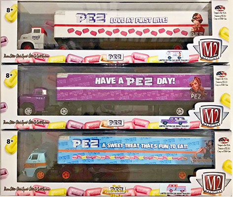 M2 Machines Second Series of Pez Semi Trucks