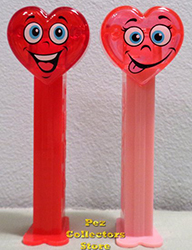 Crystal Red and Pink Valentine Hearts Pez