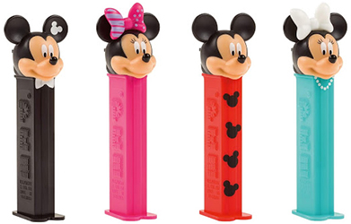 2020 European Mickey and Minnie Pez with New Molds