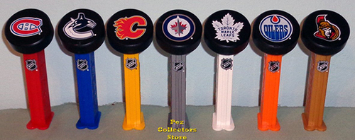 Canadian NHL team Hockey Puck Pez Loose to save on shipping