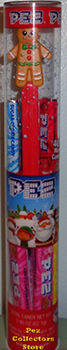 Gingerbread Man Pez In Christmas Tube