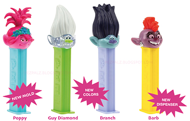 European Trolls Pez with Barb and new colors